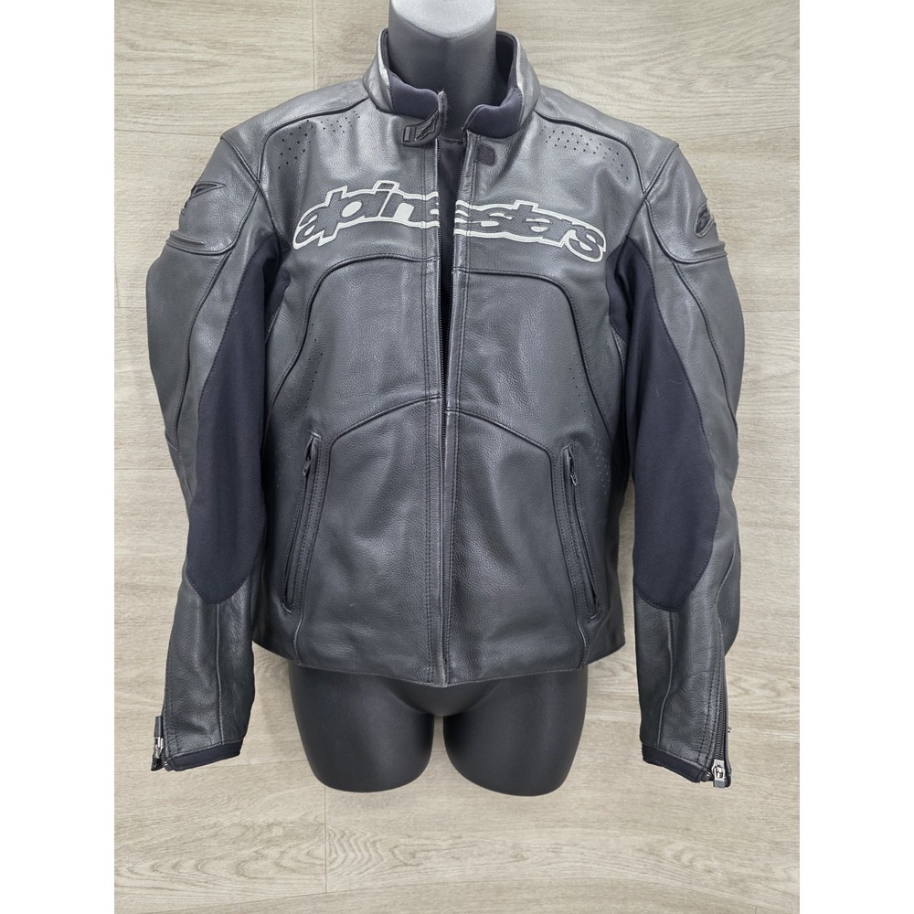 Alpinestars Stella GP Plus Women's Black Leather Jacket EU 42 US 6 AS IS
